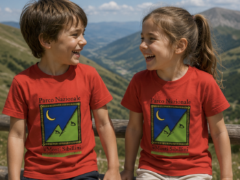 T-shirt bambini del Parco Nazionale dei Monti Sibillini