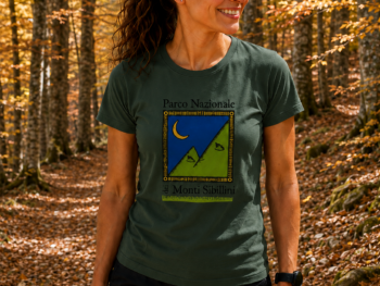 T-shirt Verde scuro del Parco dei Monti Sibillini